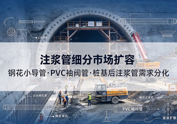 立山注浆管细分市场扩容，隧道钢花小导管、PVC 袖阀管、桩基后注浆管需求分化